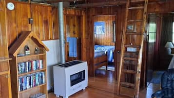 Télévision, cheminée