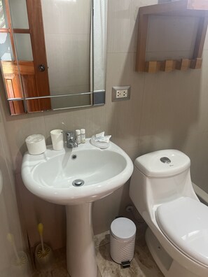 Phòng phong cách cổ điển, 1 phòng ngủ | Phòng tắm | Buồng tắm vòi sen, khăn tắm, xà phòng, dầu gội 