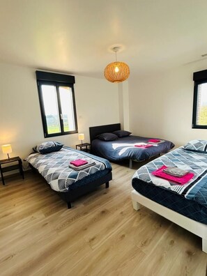 3 chambres, accès Internet