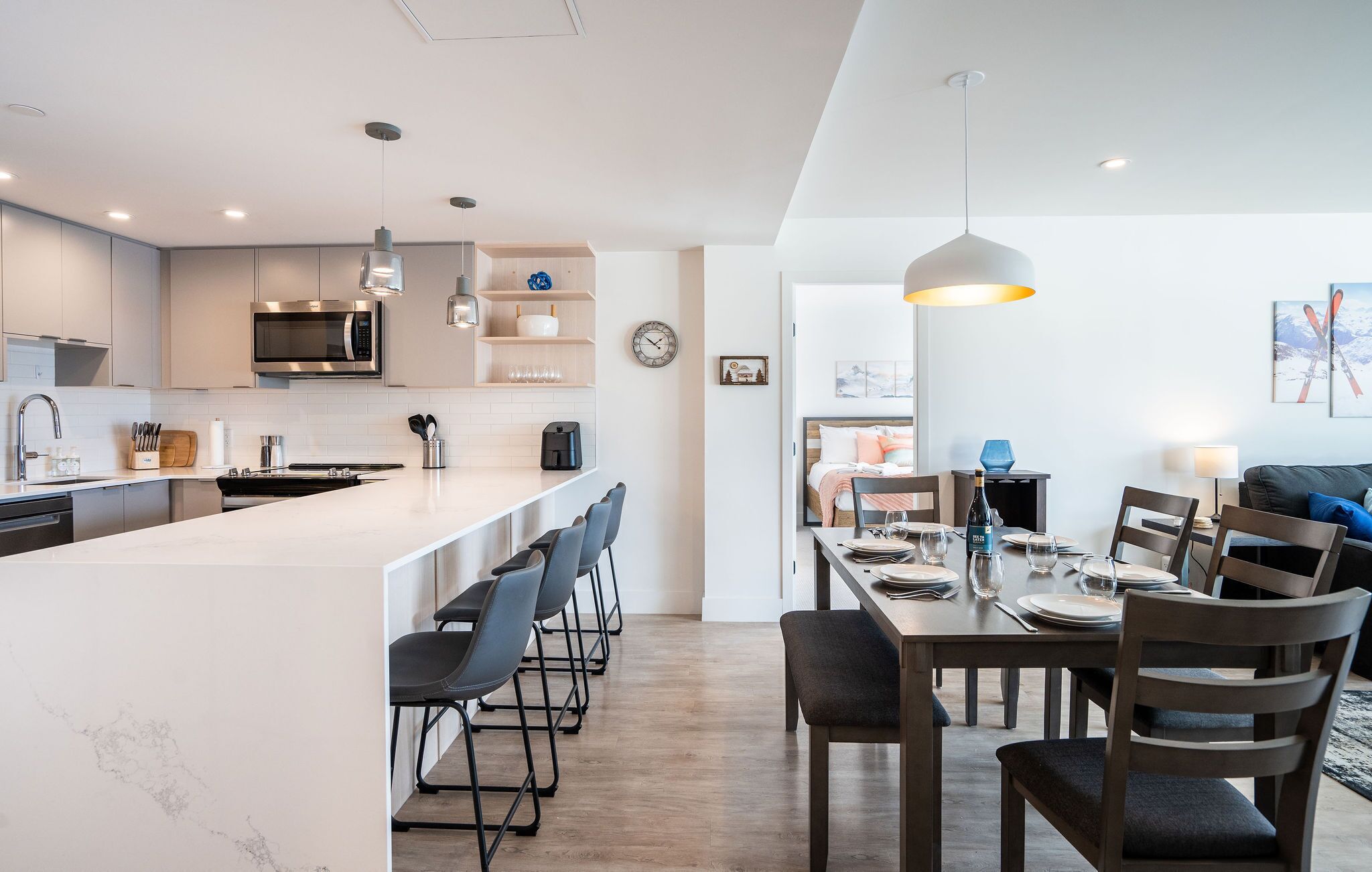Condo | Aire de séjour | Téléviseur à écran plat de 40 po avec télévision numérique, téléviseur