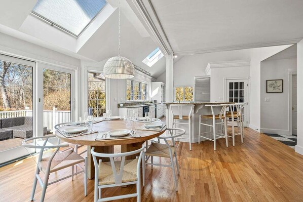 Dining - Marvelous Mistic: 474-MM Contemporary Cape House with Pool, Walk to Beach and Village (Marstons Mills)