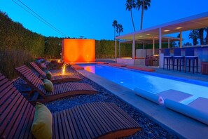 A heated pool