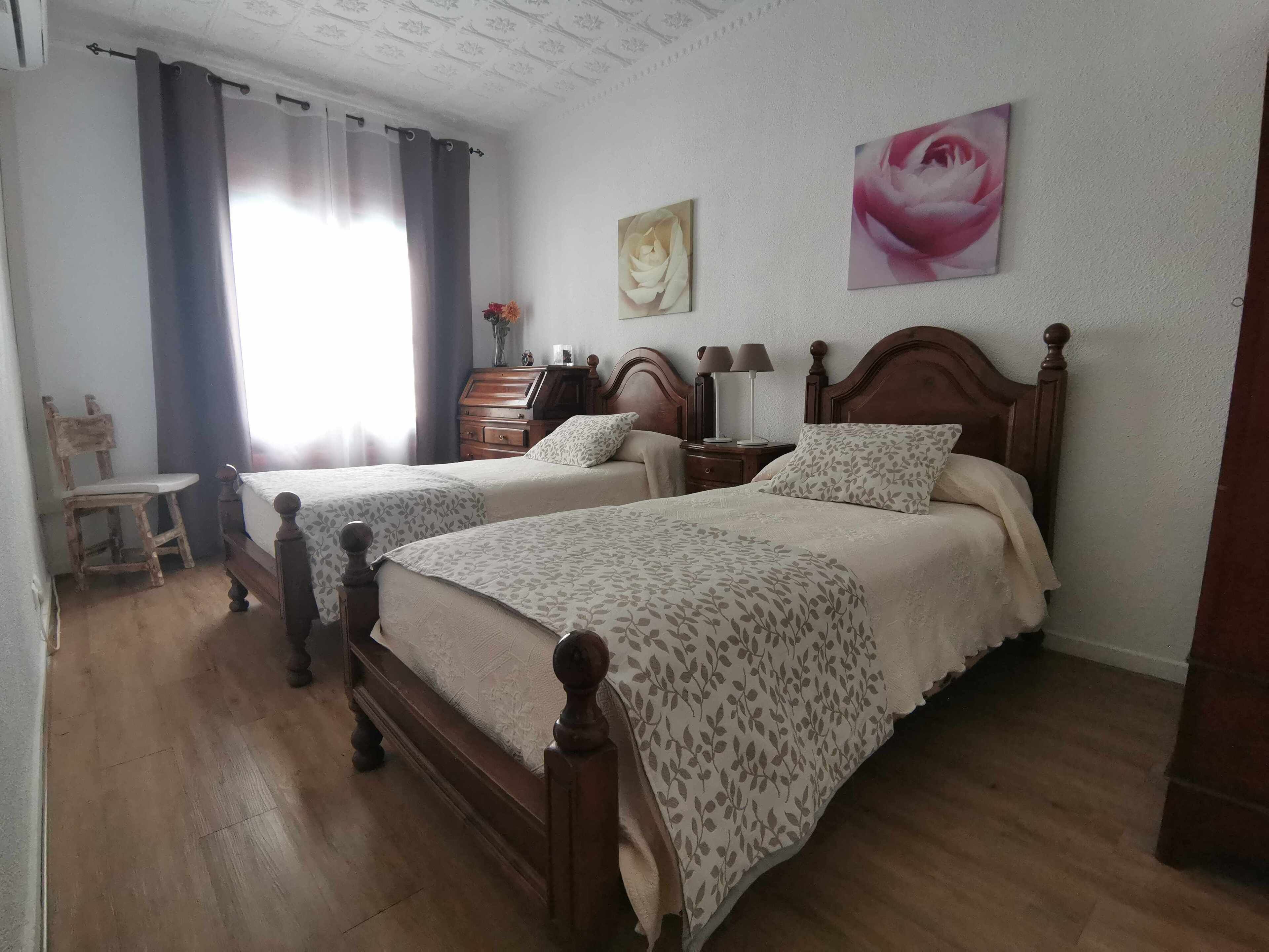 2 bedrooms, desk, iron/ironing board, travel crib