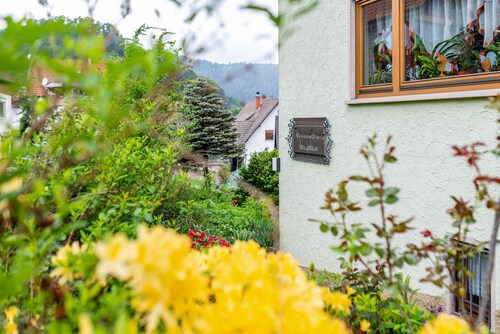 Appartement 'Bergblick' avec vue sur les montagnes, terrasse partagée et Wi-Fi