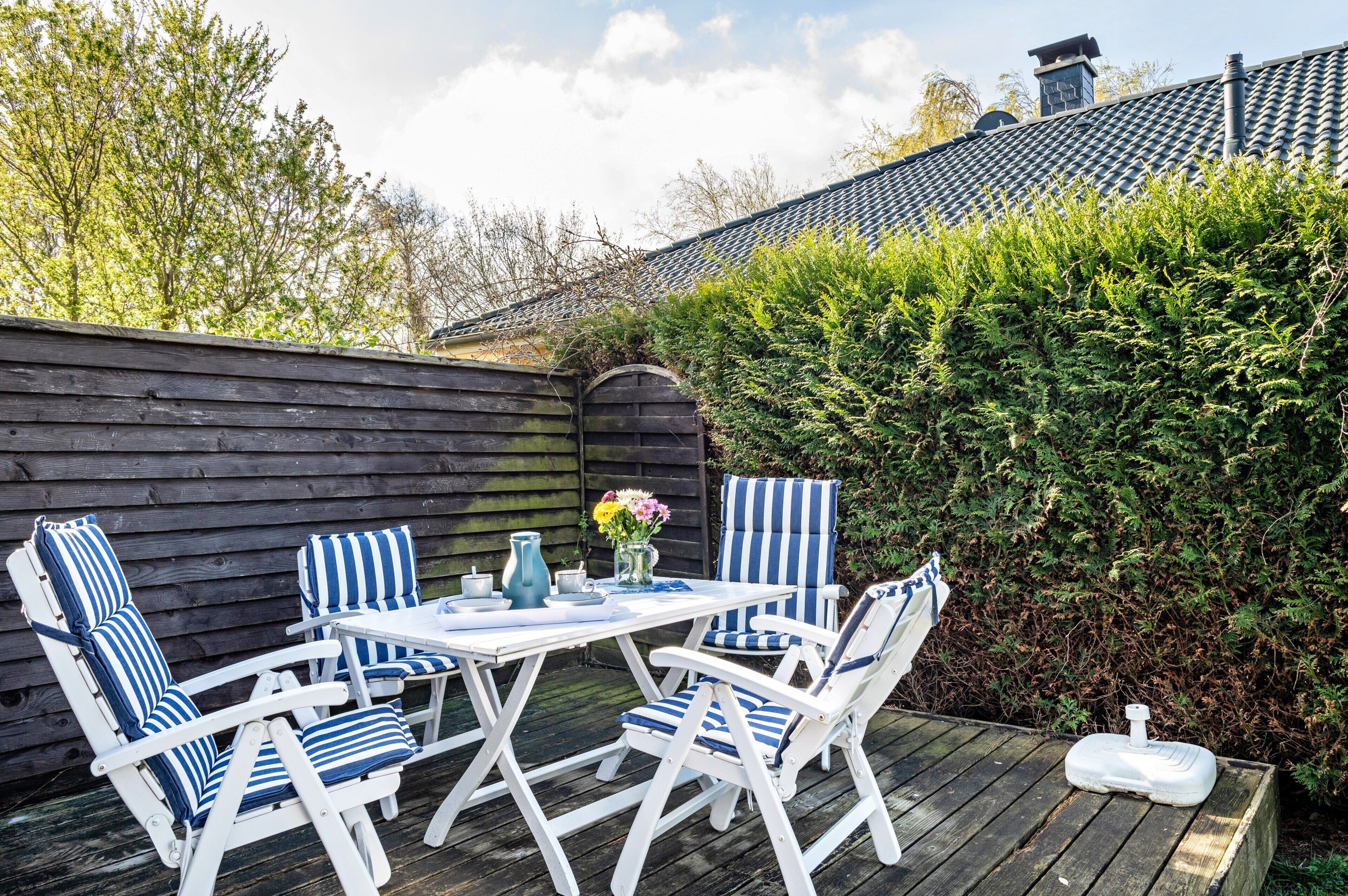 屋外ダイニングエリア