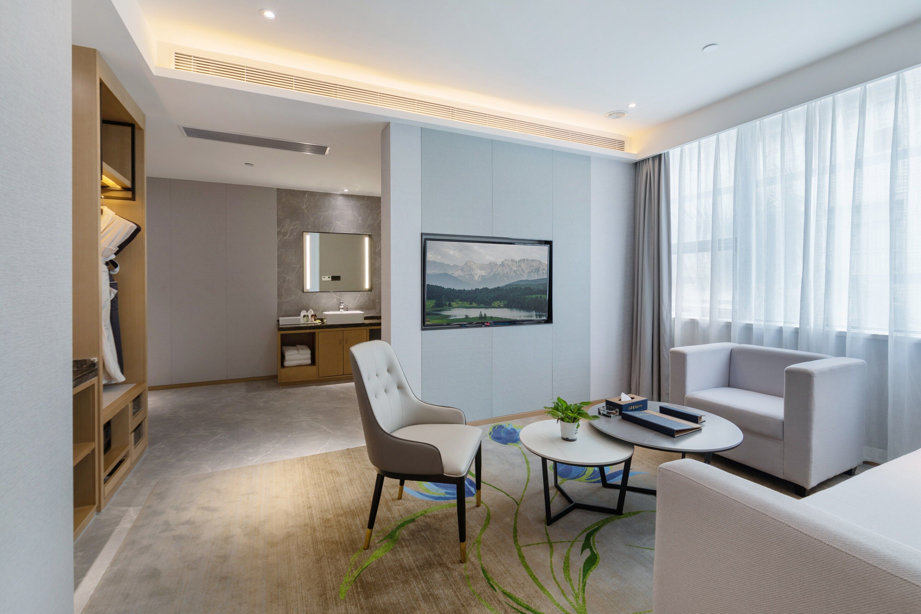 Suite estudio ejecutiva | Minibar con artículos gratuitos, caja fuerte, escritorio y wifi gratis