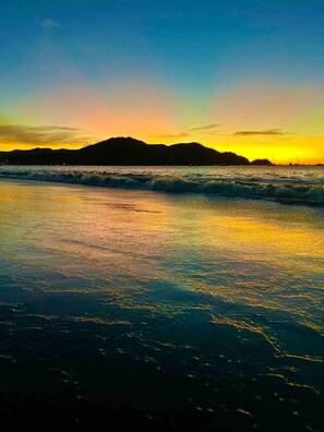 En la playa 