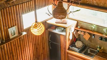Two Bed Room Holiday Home | Private kitchen | Fridge, stovetop, electric kettle, cookware/dishes/utensils