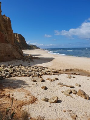 Beach nearby, sun loungers - HOLIDAY FLAT IN PATAIAS WITH TERRACE, POOL & DIRECT BEACH ACCESS (Mina)