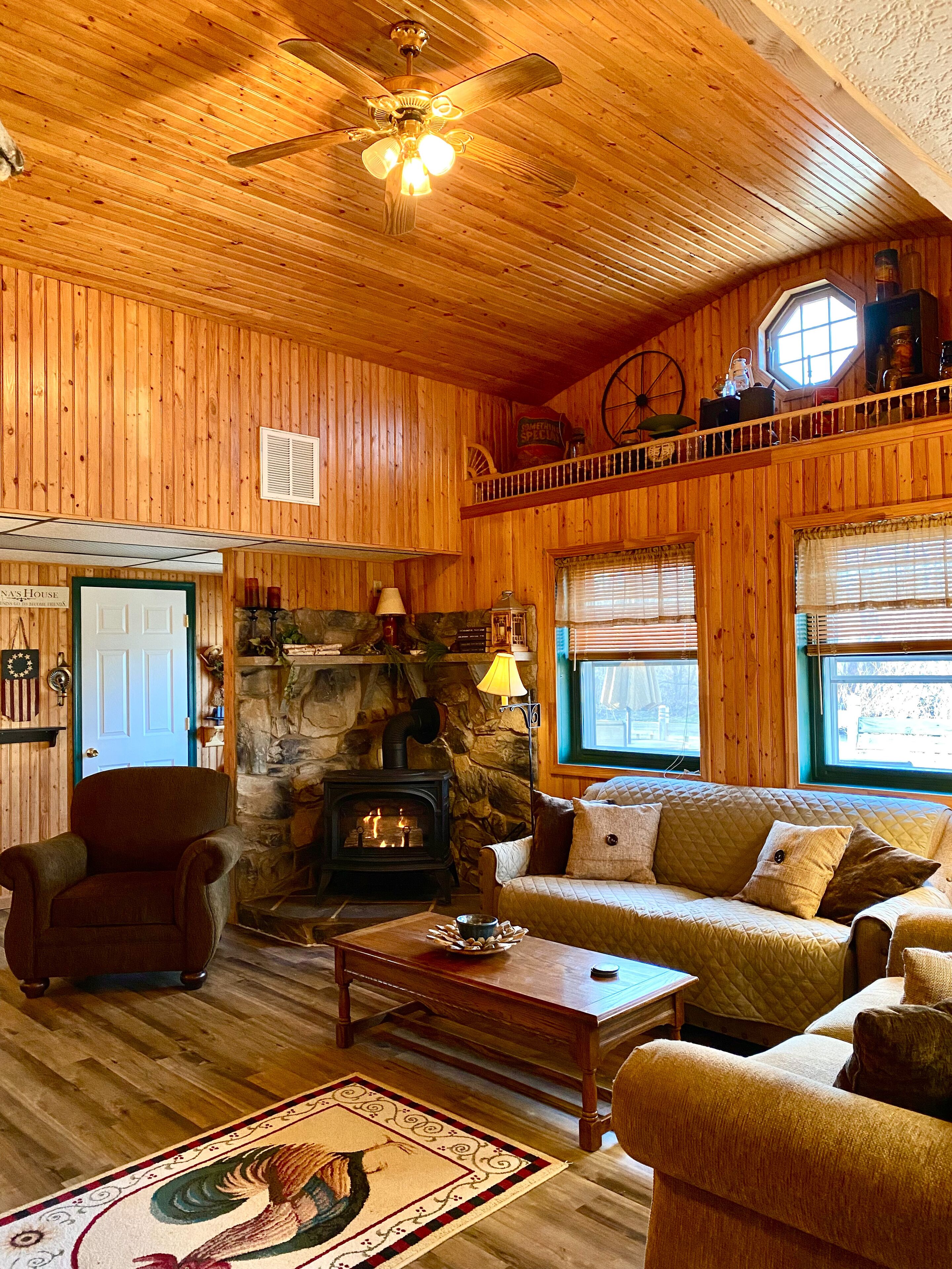 TV connectée, cheminée