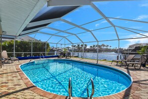 A heated pool