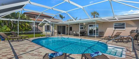 A heated pool