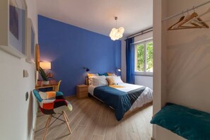3 habitaciones, cuna de viaje, wifi gratis y ropa de cama 