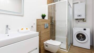 Shower, hair dryer