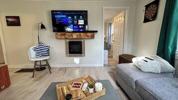 TV connectée, cheminée, Netflix, services de streaming