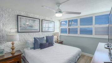 2 bedrooms, iron/ironing board, travel cot, WiFi