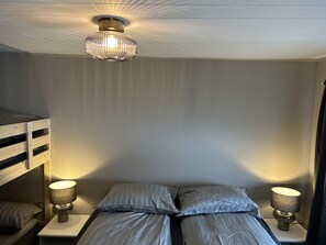 1 bedroom, travel crib, WiFi, bed sheets