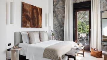 Luxe studio | Lakens van Egyptisch katoen, luxe beddengoed, een minibar