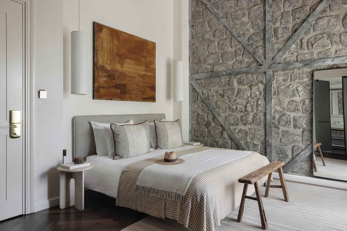 Draps en coton égyptien, literie de qualité supérieure, minibar
