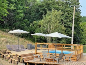 Terrace/patio - . Quiet cottages (Prat-Bonrepaux)