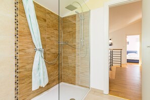 Family Villa, Multiple Beds (Pool Villa May) | Bathroom | Combined shower/tub, bidet, towels, soap