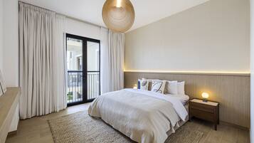 Apartamento panorâmico | 1 quarto, cortinas blackout, ferros/tábuas de passar roupa