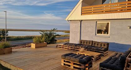 Large holiday house with great seaview - sauna and hottub