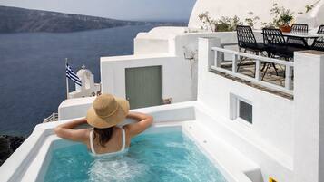 Lyxvilla - 2 sovrum - bubbelpool - havsutsikt | Bubbelbad