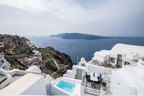 Luxury Villa, 2 Bedrooms, Hot Tub, Sea View | View from room - Ambi Villas Santorini (Santorini)