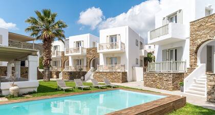 Apartment In A Hotel 'Ninemia Suites Tinos Grand 105' with Shared Pool, Wi-Fi and Air Conditioning