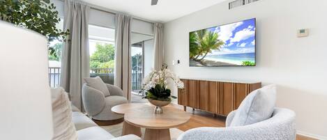 TV connectée, cheminée