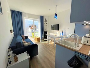 Fernseher, Kamin