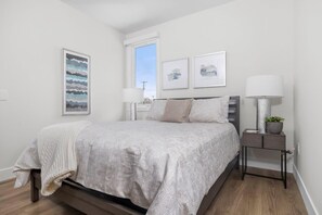 1 bedroom, iron/ironing board, travel crib, WiFi