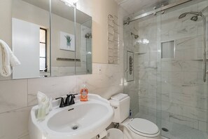 Bathtub, hair dryer