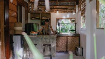 Chambre Familiale, 2 lits doubles, cuisine (Cottage) | Cuisine privée