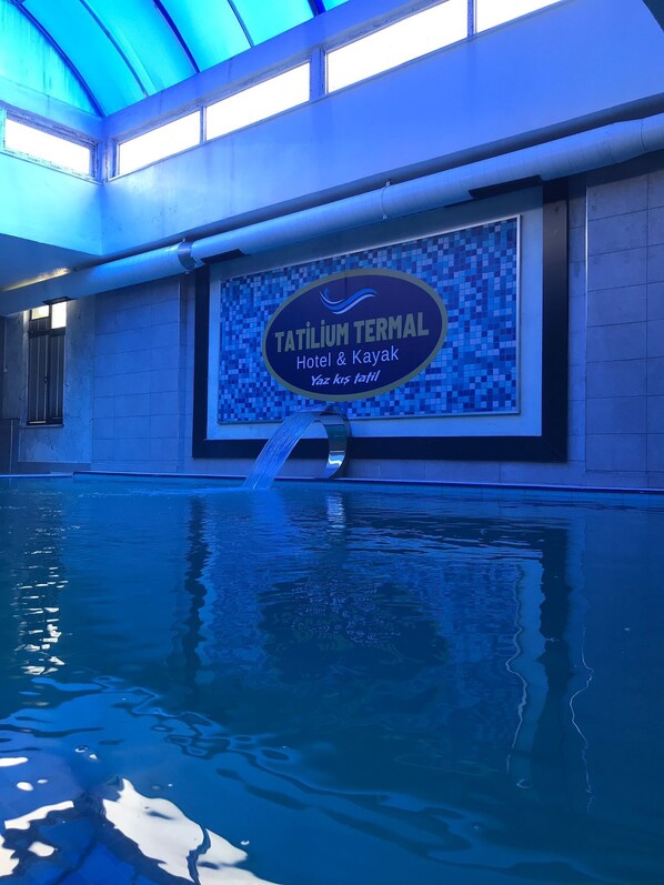 2 indoor pools, seasonal outdoor pool