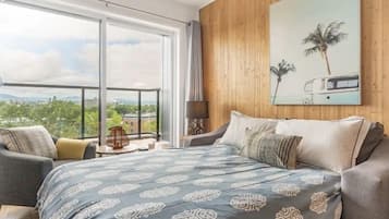 1 kamar tidur, setrika/meja setrika, Wi-Fi, dan seprai linen