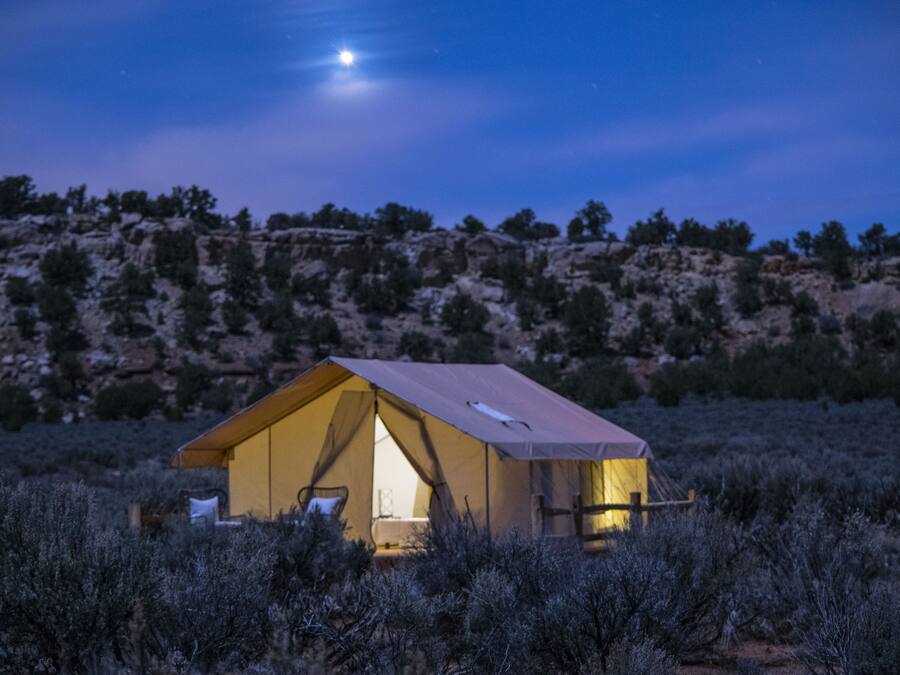 The Josey Wales Tent | Desert view
