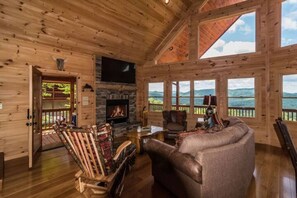 Smart TV, fireplace, table football