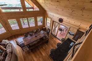 Interior - Majestic-mountaintop cabin, hot tub, fireplaces. (Morganton)