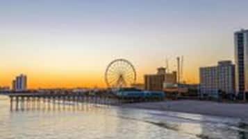 Vue sur la plage/lâocĂ©an