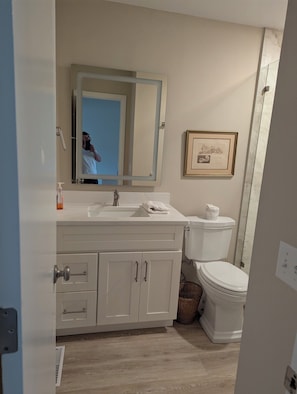 Bathroom - LOCATION-LOCATION across the street from the beach and access to a family pool. (Aiken)