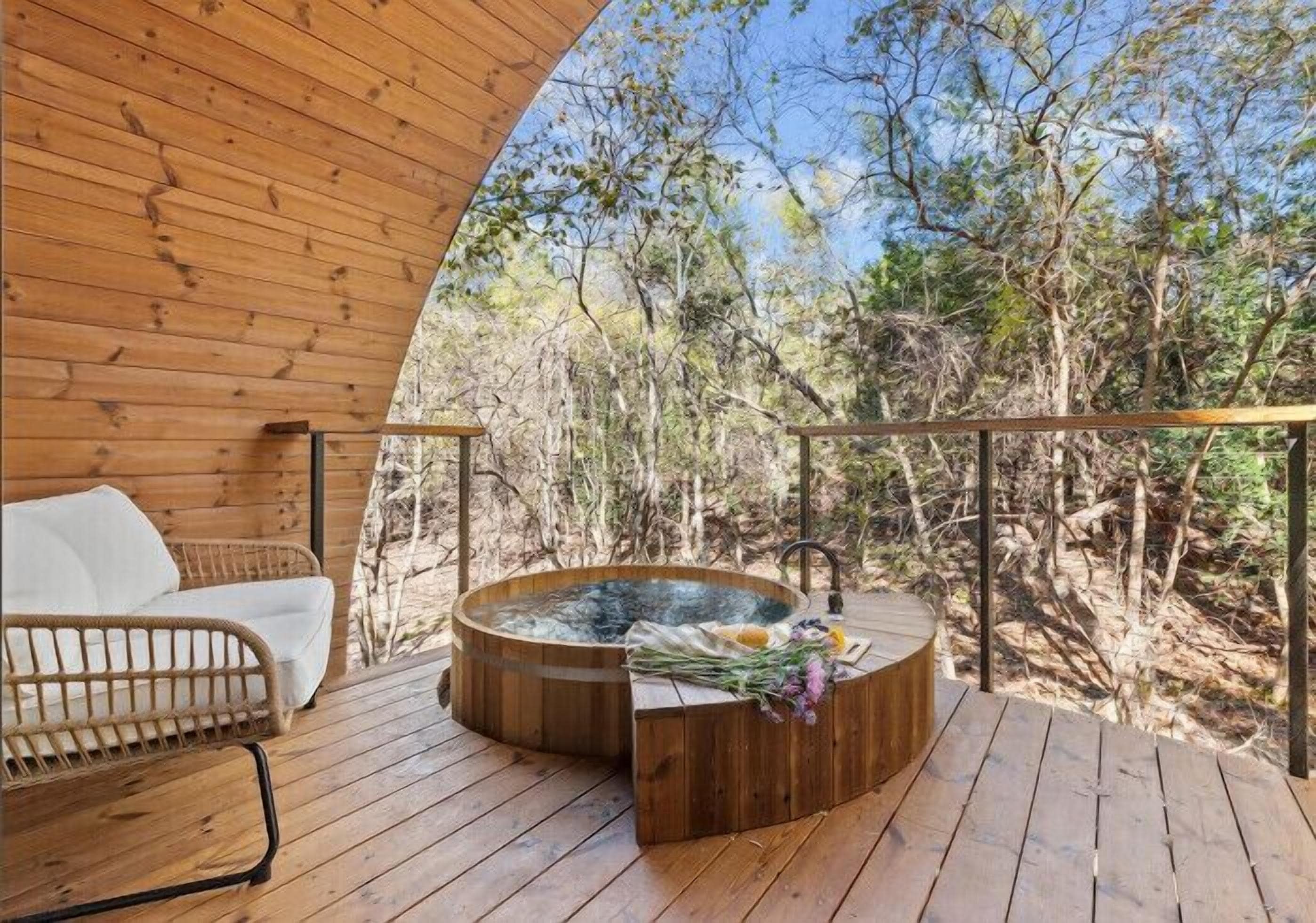 Luxury Tree House, Garden Area | Terrace/patio