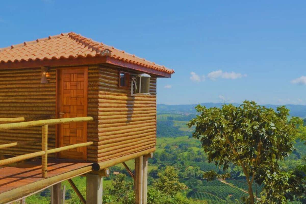Cabana Suspensa Canto da Seriema | 1 camera, culla da viaggio, Wi-Fi gratuito, lenzuola