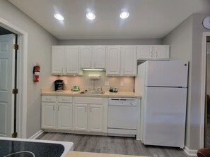 Fridge, microwave, dishwasher, cookware/dishes/utensils - Club Ocean Villas II Waterfront w/ Hot Tub (Ocean City)