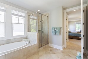 Shower, hair dryer, towels, soap - St James Condo near Pub, Pool, and Marina.






























 (Southport)