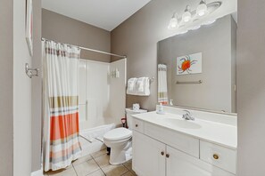 Hair dryer, towels