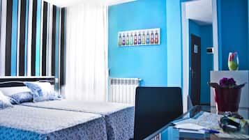 Double Room, 2 Single Beds, Balcony, City View | Desk, laptop workspace, free WiFi