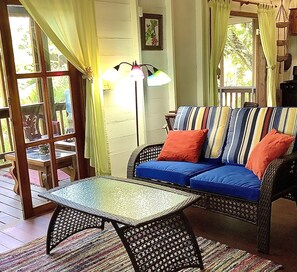 TV - Fabulous Sunsets, White Sand beach - at The Perch in Sundancer Cabanas (Sandy Bay)