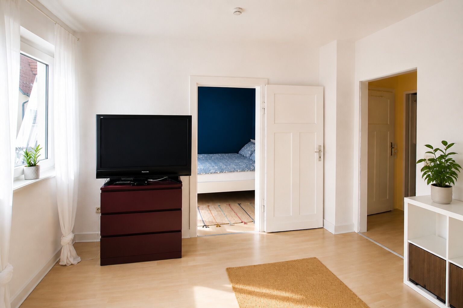 1 bedroom, iron/ironing board, travel crib, WiFi (free)